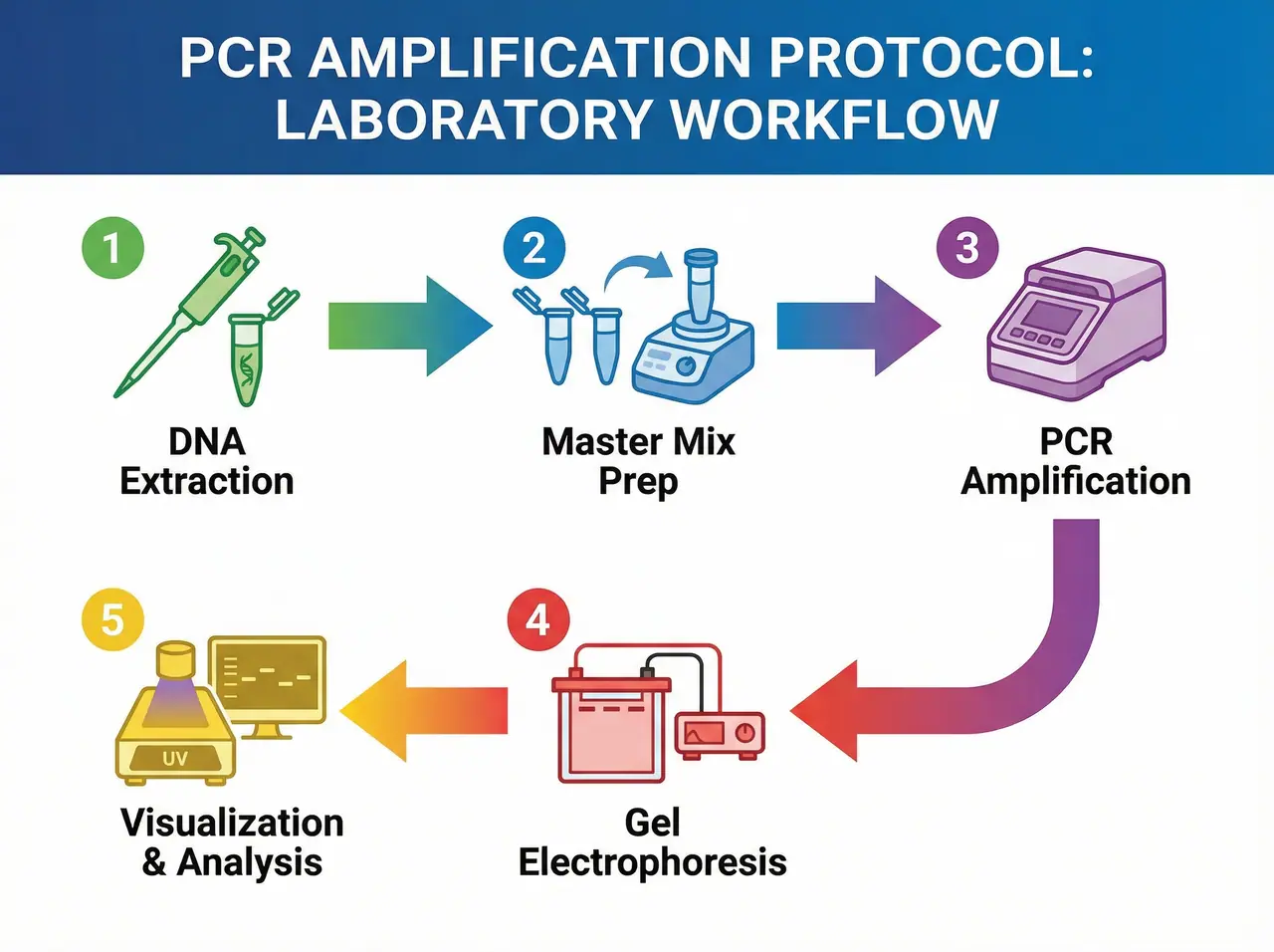 PCR Laboratory Workflow - Experimental Protocol