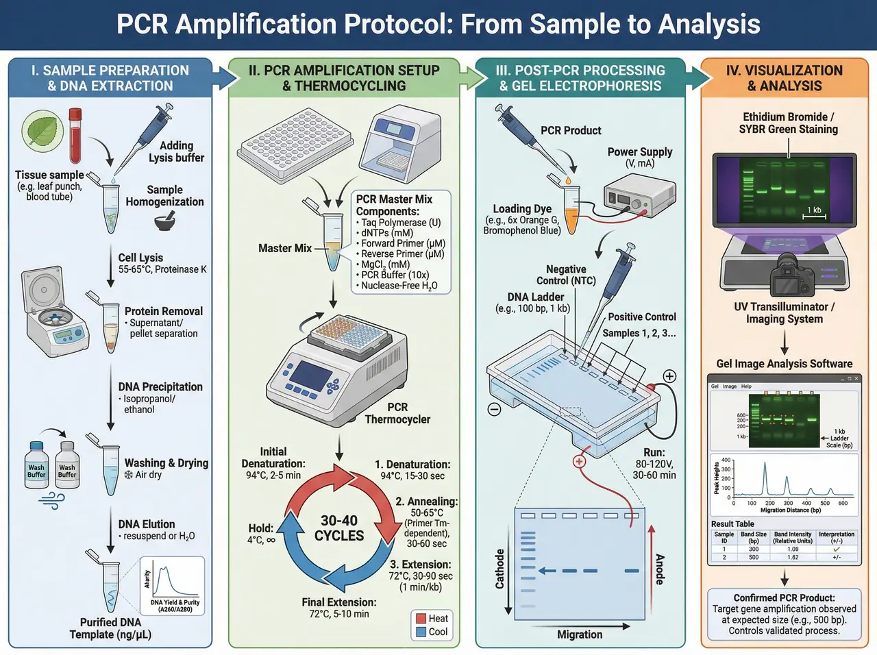 PCR Laboratory Workflow Diagram