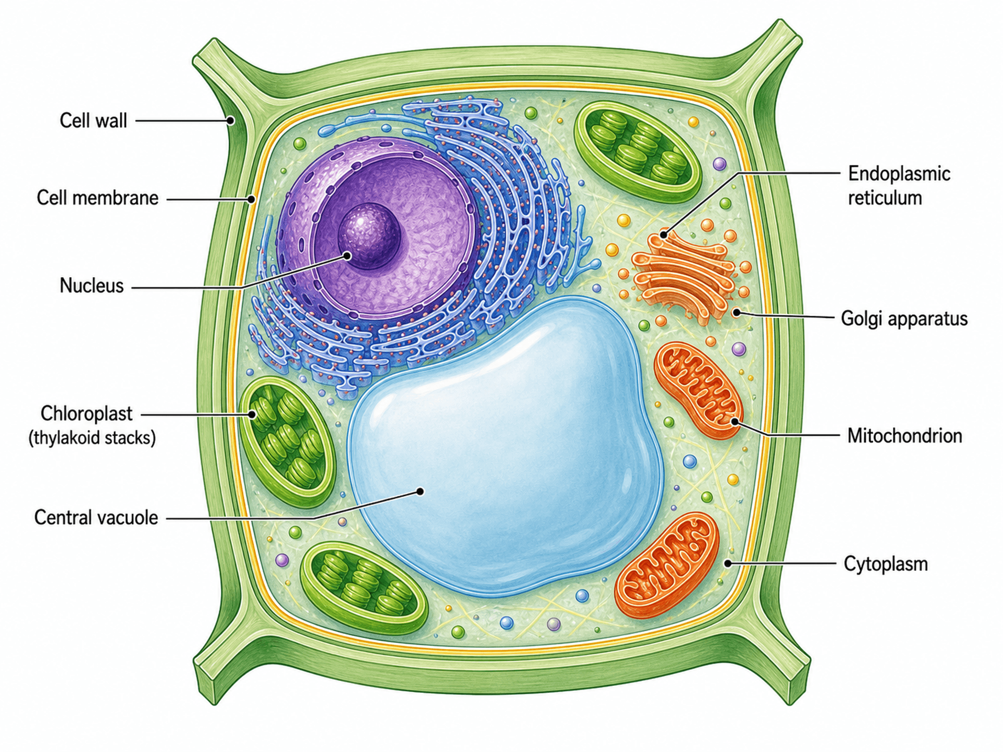 AI細胞図・細胞イラストジェネレーター | 細胞生物学 | SciDraw AI