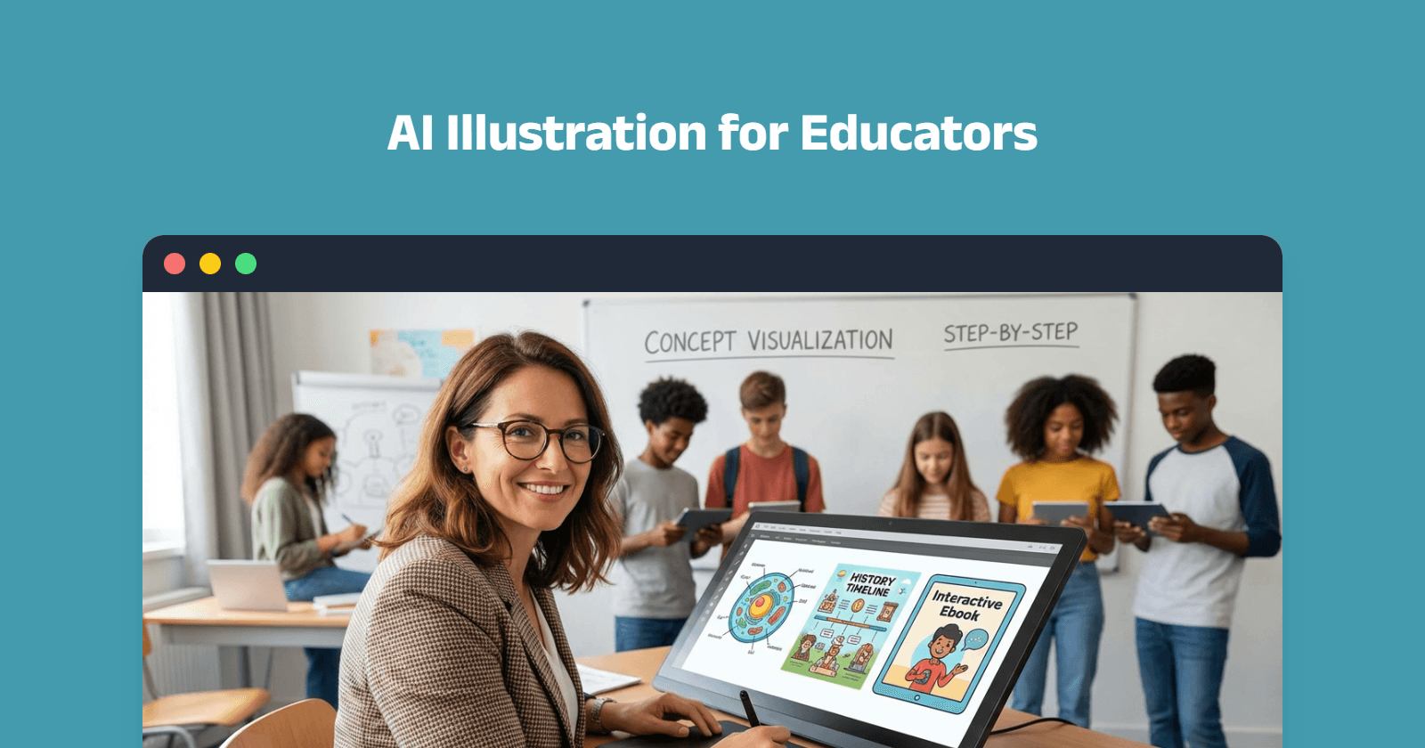 Ilustração com IA para Educadores: Criando Materiais de Ensino Envolventes