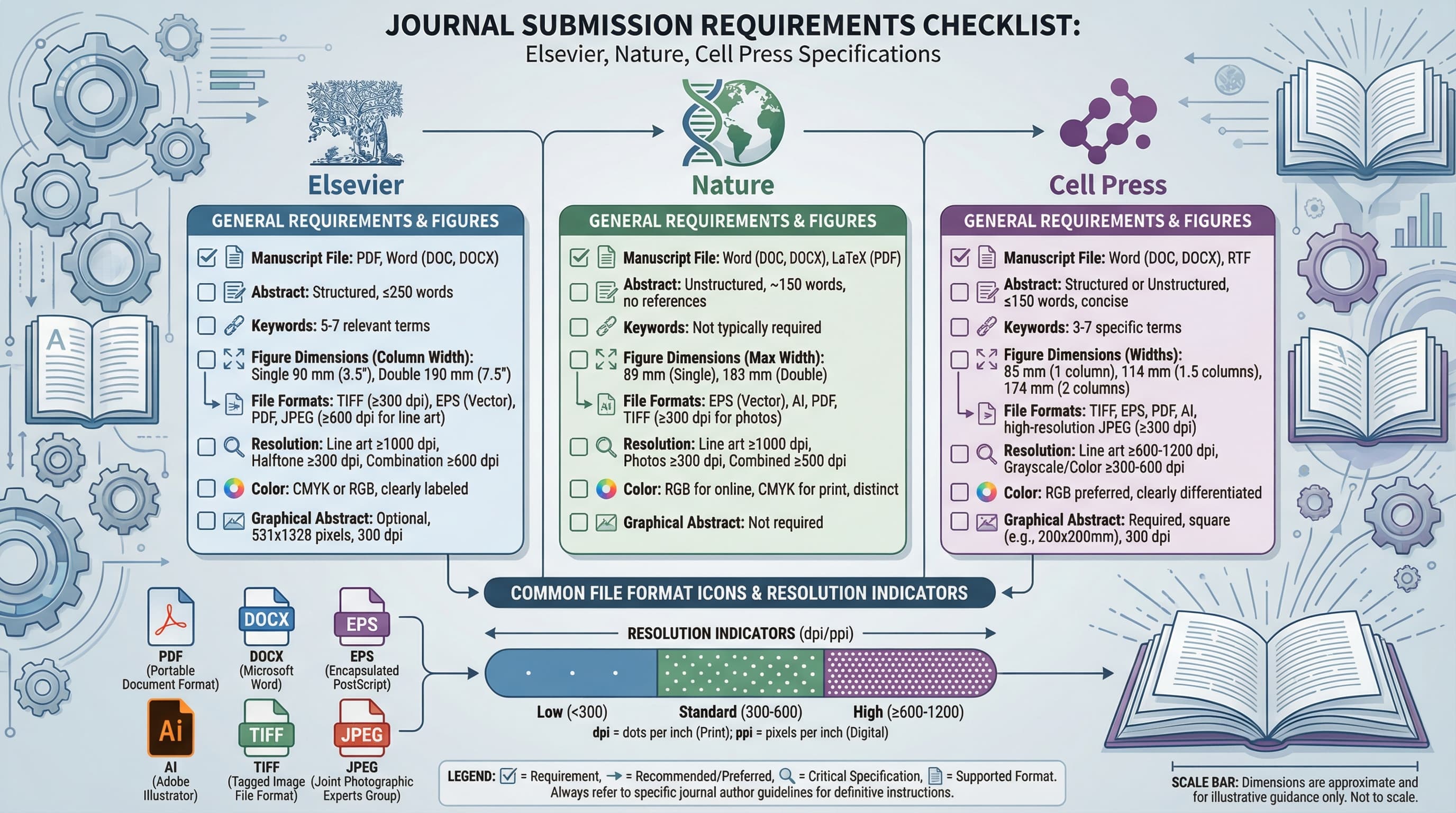 Requisiti per il Graphical Abstract per rivista: Elsevier, Nature, Cell Press (2026) Requisiti per il Graphical Abstract per rivista: Elsevier, Nature, Cell Press (2026)