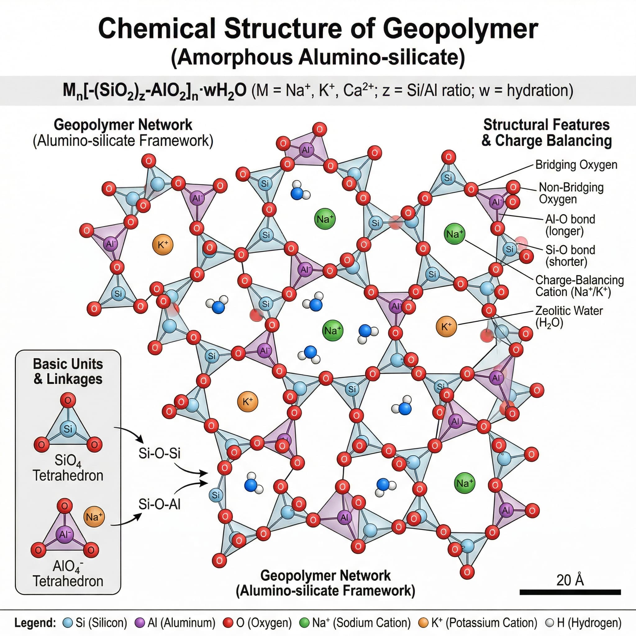 Chemical structure of geopolymer.