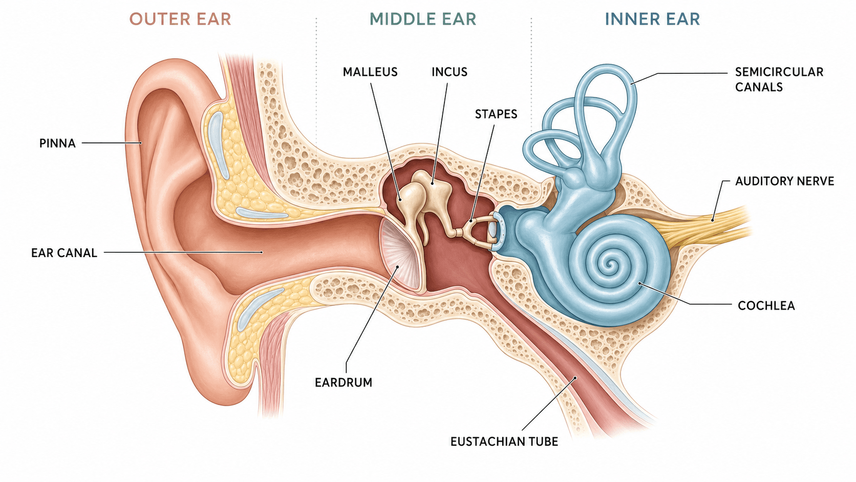 Come etichettare un diagramma dell'orecchio: esterno, medio e interno Come etichettare un diagramma dell'orecchio: esterno, medio e interno