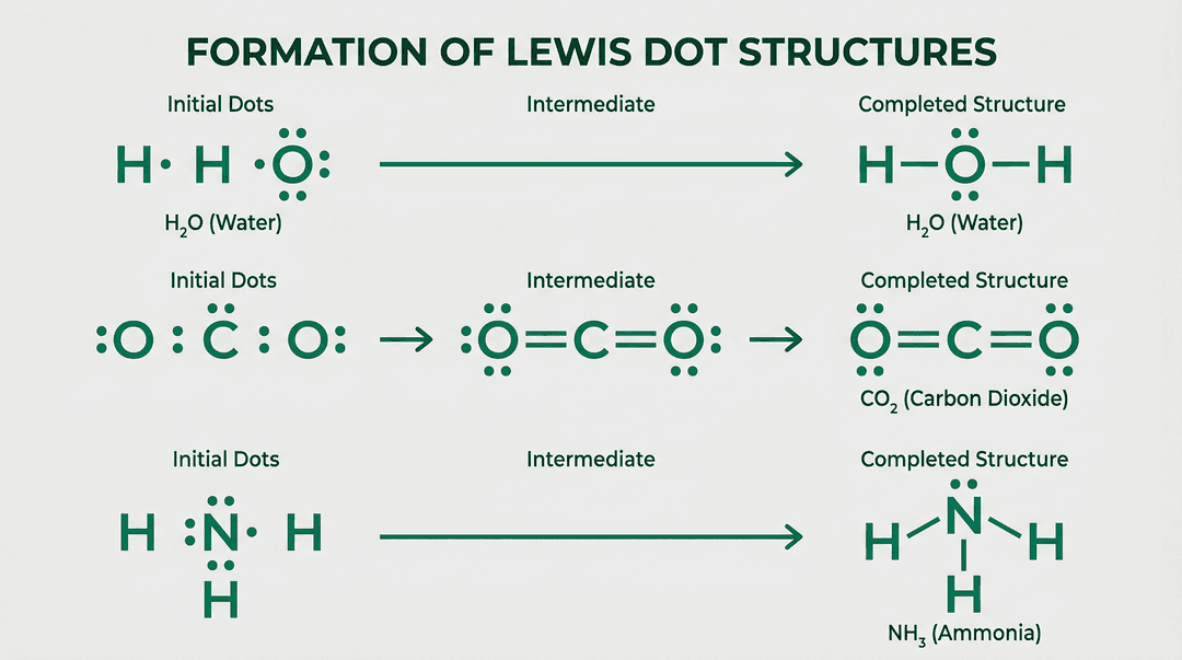 Dot Structure Example How to Draw Lewis Dot Structures: Step-by-Step Guide with Examples ...