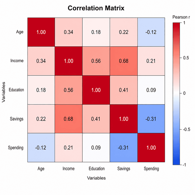 Hitmap Matrix Free Correlation Matrix Generator | Correlation Heatmap Maker | SciDraw AI