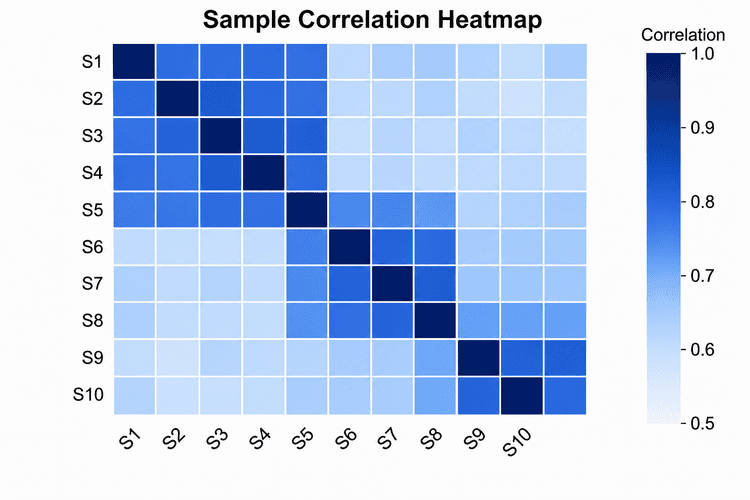 Free Correlation Matrix Generator | Correlation Heatmap Maker | SciDraw AI