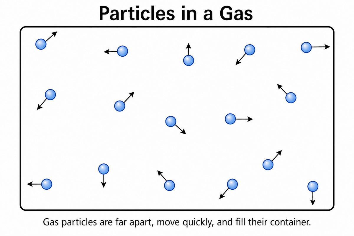 Particles Inside Gas Particle Diagram Generator | SciDraw AI