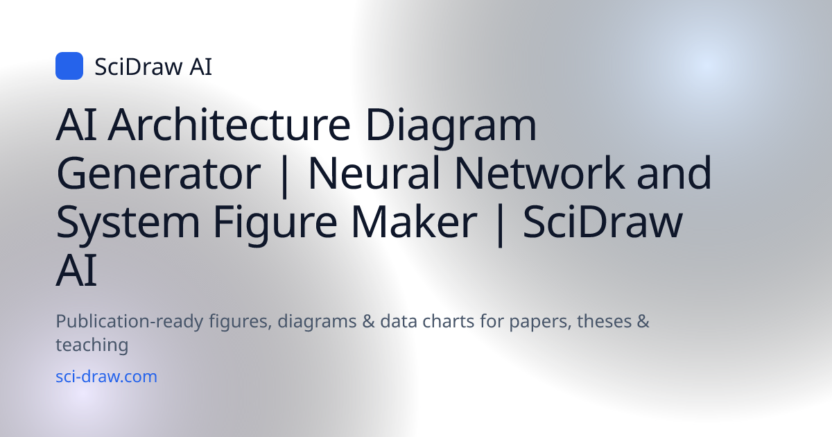 AI Architecture Diagram Generator | Neural Network and System Figure ...