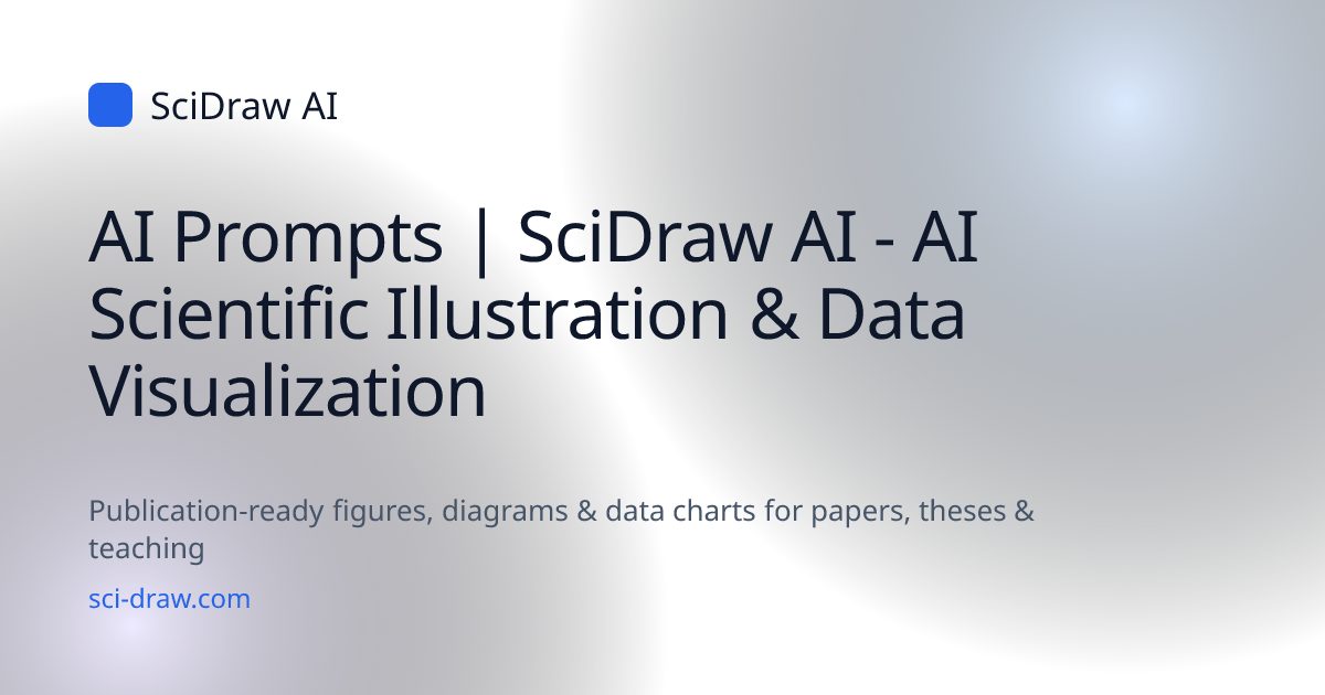 AI Prompts | SciDraw AI - AI Scientific Illustration & Data Visualization