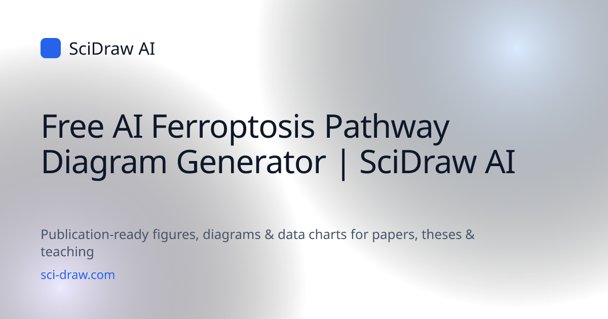 Free AI Ferroptosis Pathway Diagram Generator | SciDraw AI